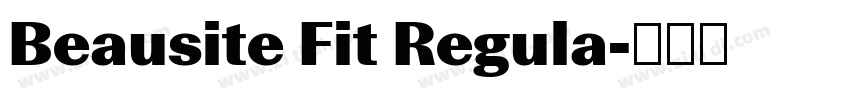 Beausite Fit Regula字体转换